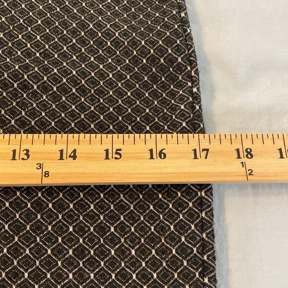 LOFT Textured Black Diamond Print Knit Knee Length Skirt Size Medium - Picture 5 of 7